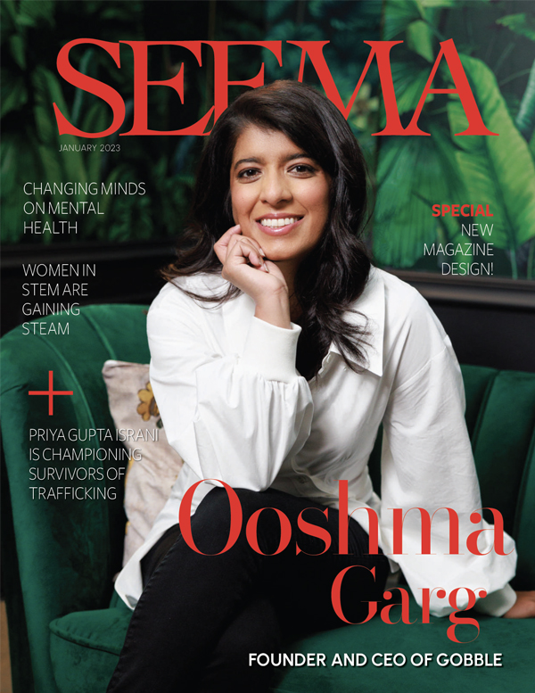 ooshma's tweet photo. Pinch Me!!! Floored to be the January 2023 cover star for SEEMA. #SEEMAMAGAZINE

Immensely grateful to be on the same cover that has been graced by many women I admire deeply: @indranooyi @VP @anjulaacharia @PayalKadakia @HumaAbedin https://t.co/U3ZPaFevPo