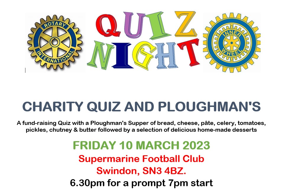 rotaryswindonnorth (@swindonnorthrc) on Twitter photo Tickets for this Quiz £12.50pp include a Ploughman's Supper and home-made puds. Entries from teams of 4-6 are invited. All proceeds to be divided equally between <a href="/SwindonWA/">Society Without Abuse</a> and <a href="/operationsmile/">Operation Smile</a> rotary-ribi.org/clubs/page.php… Tickets for this Quiz £12.50pp include a Ploughman's Supper and home-made puds. Entries from teams of 4-6 are invited. All proceeds to be divided equally between <a href="/SwindonWA/">Society Without Abuse</a> and <a href="/operationsmile/">Operation Smile</a> rotary-ribi.org/clubs/page.php…