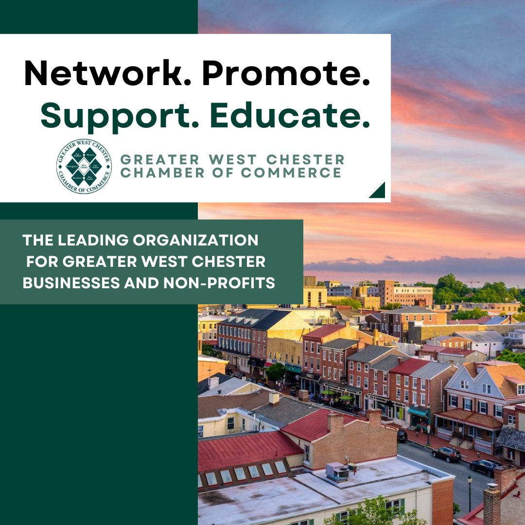 Now is your chance to take advantage of our many benefits, including networking events, promotional opportunities, member support, and small business advocacy!  Become a member today: ow.ly/3fSz50M7Abf

#ChesterCountyBusiness #SmallBusiness #GWCC #ChamberofCommerce