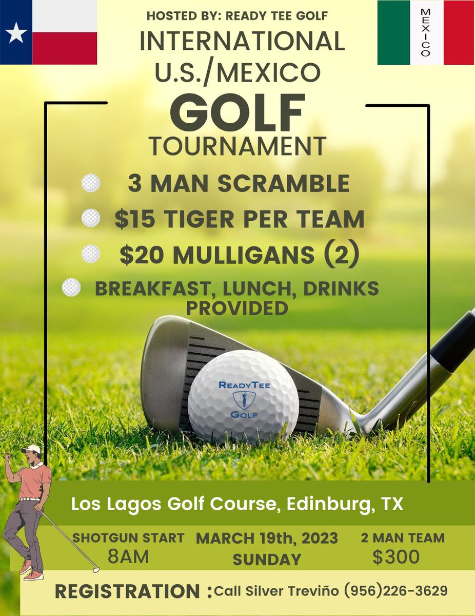 Los invito a este torneo de 
#Golf en #Edinburg #texas