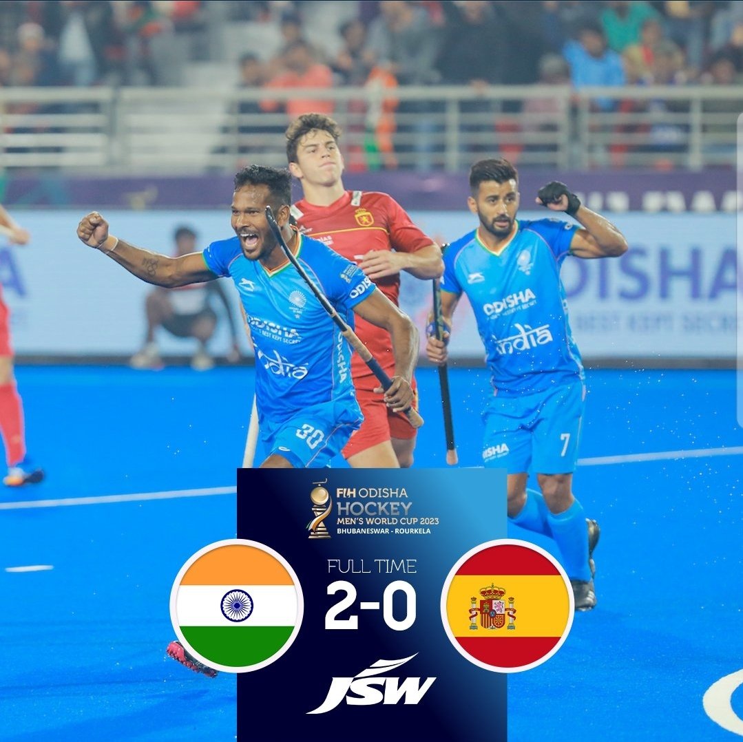 Off to a flying start
#HockeyWorldCup2023 
#KheloIndiaKhelo