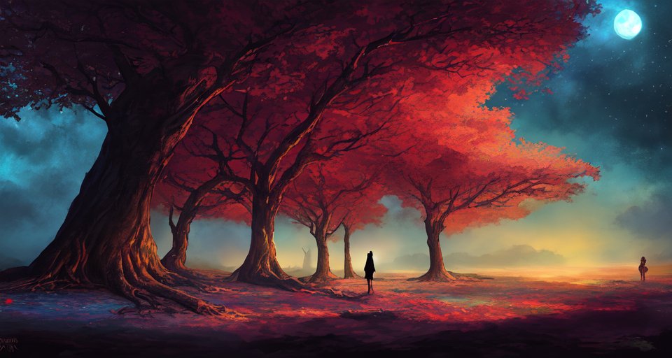 UnstableDiffusi's tweet photo. Night approaches as the leaves fall

#unstablediffusion #AIArt #aiartcommunity #stablediffusion #stablediffusionart 
#midjourney #digitalart  #art #ArtificialIntelligence #ai https://t.co/kpd3KfCB65