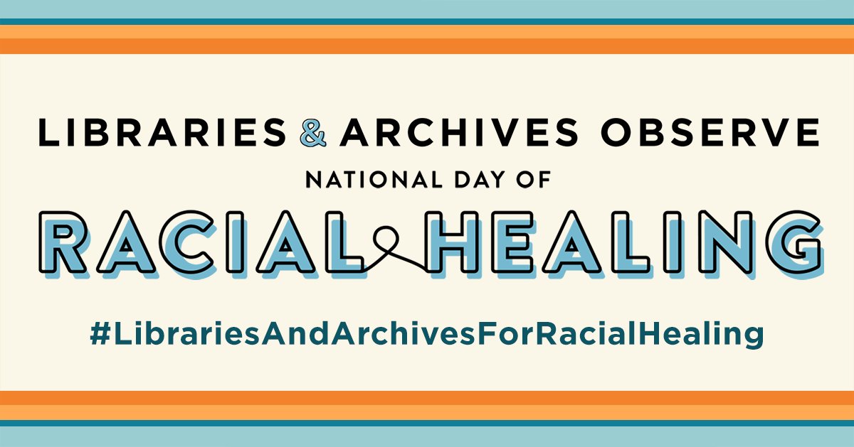FOBPL's tweet image. RT ALALibrary &quot;.@ALALibrary, @ALA_ACRL, @ARLnews, and @archivists_org encourage our members to participate in National Day of Racial Healing on January 17. bit.ly/3H3tNUf
#LibrariesAndArchivesForRacialHealing #HowWeHeal https://t.co/6x2jI8cOC9&quot;