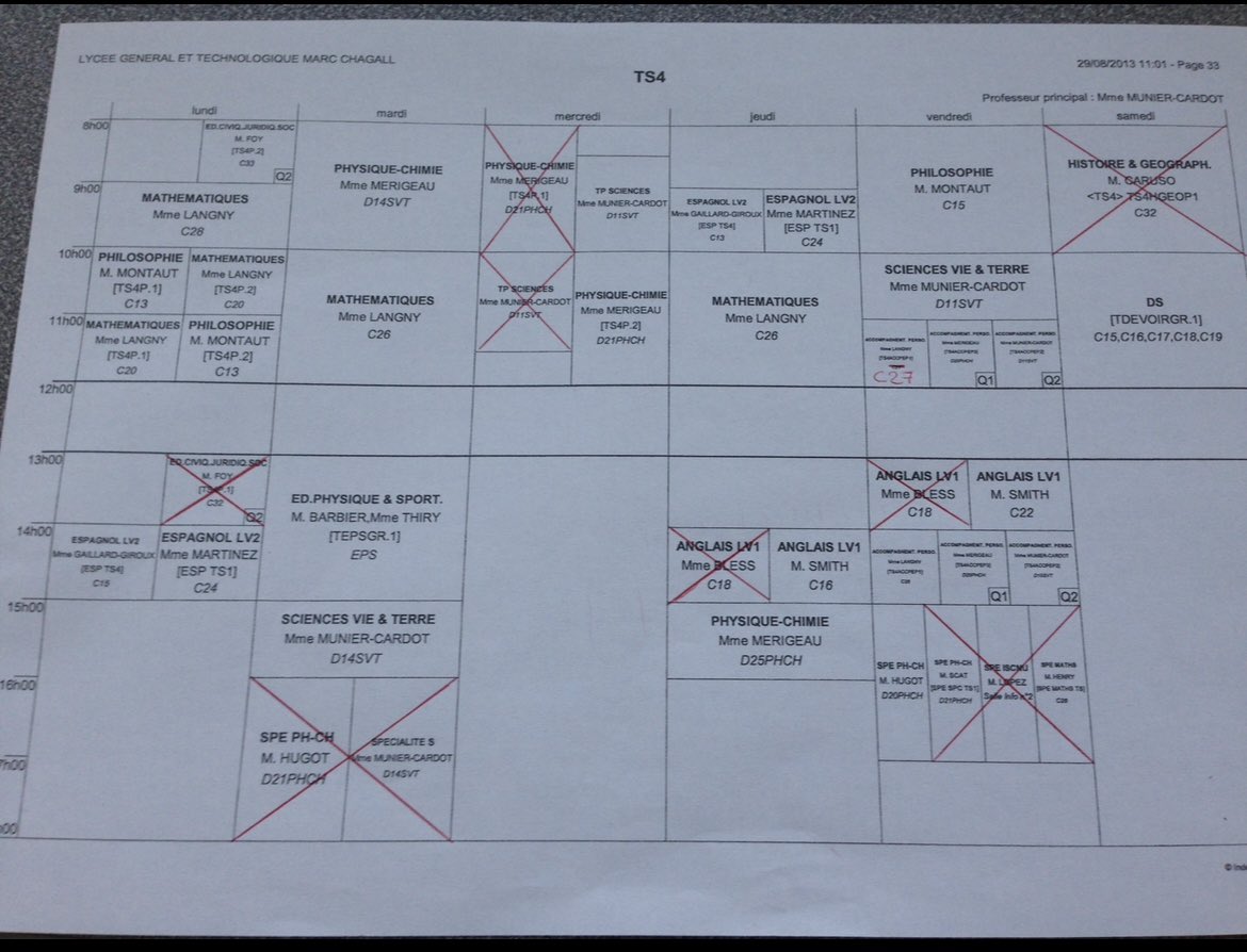 I found my timetable from Y13 🤪 #AuthenticResources