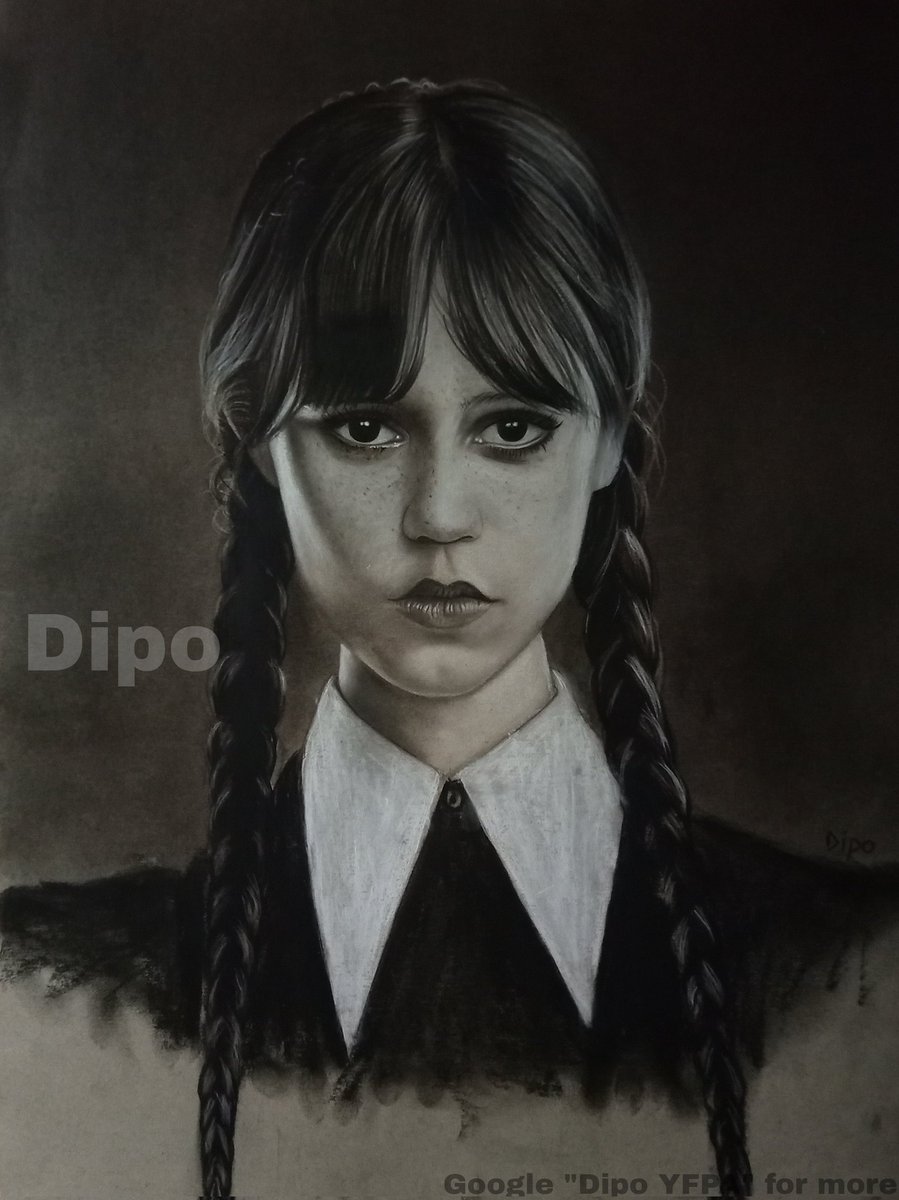 Dipo_YFPA's tweet photo. @wednesdayaddams Made a drawing of #wednesdayaddams with my students today... https://t.co/QFfDqoinZC