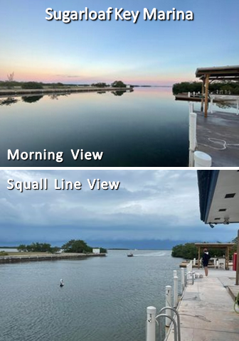 NWSKeyWest's tweet photo. Nice morning and squall line views from Sugarloaf Key Marina today, courtesy of Heather Chandler-Cabrera!
#flwx #FLKeys #FloridaKeys #KeyWest #SugarloafKey #MarathonFL #KeyLargo https://t.co/LZb5bjve9n