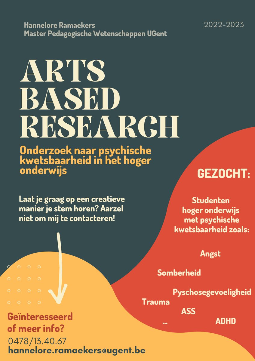 Iemand die me wil helpen met mijn masterproef? Retweets ook altijd welkom :)