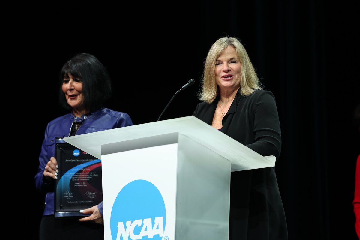 NCAA's tweet photo. To those who shaped the history of college athletics and those who are making it a better place for all, 𝐰𝐞 𝐬𝐚𝐥𝐮𝐭𝐞 𝐲𝐨𝐮.

#NCAAconv https://t.co/CZYdJ9LgCu