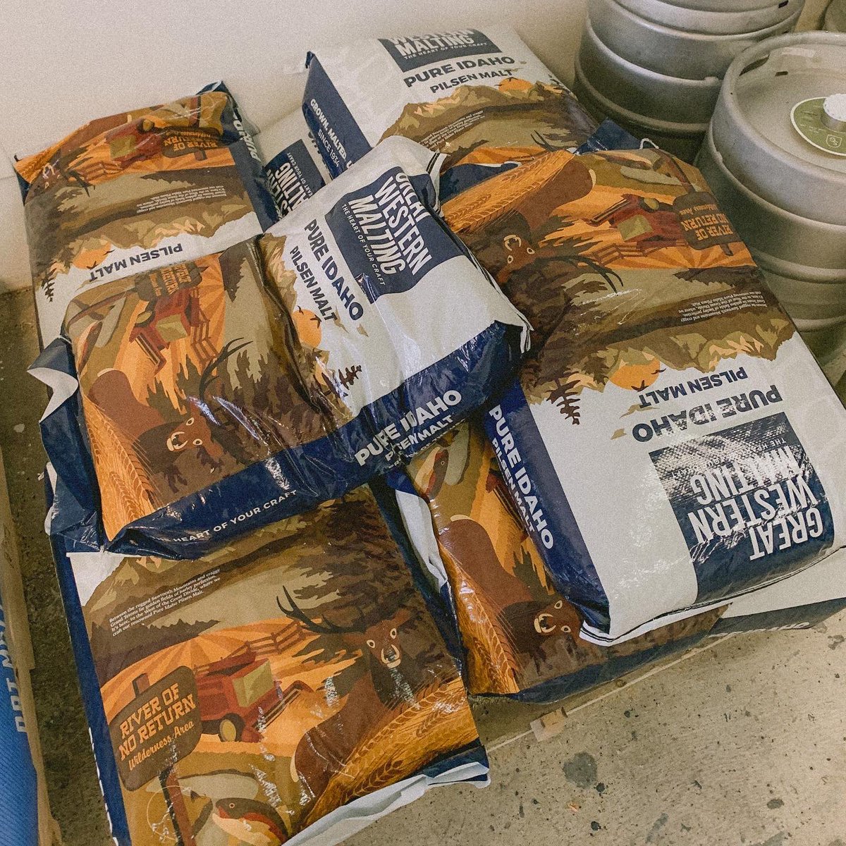 We love our malt as much as love our hops around here, and are excited to play around with a couple of delicious varieties to show off what they can do. Any guesses as to what we’ll be making with these?