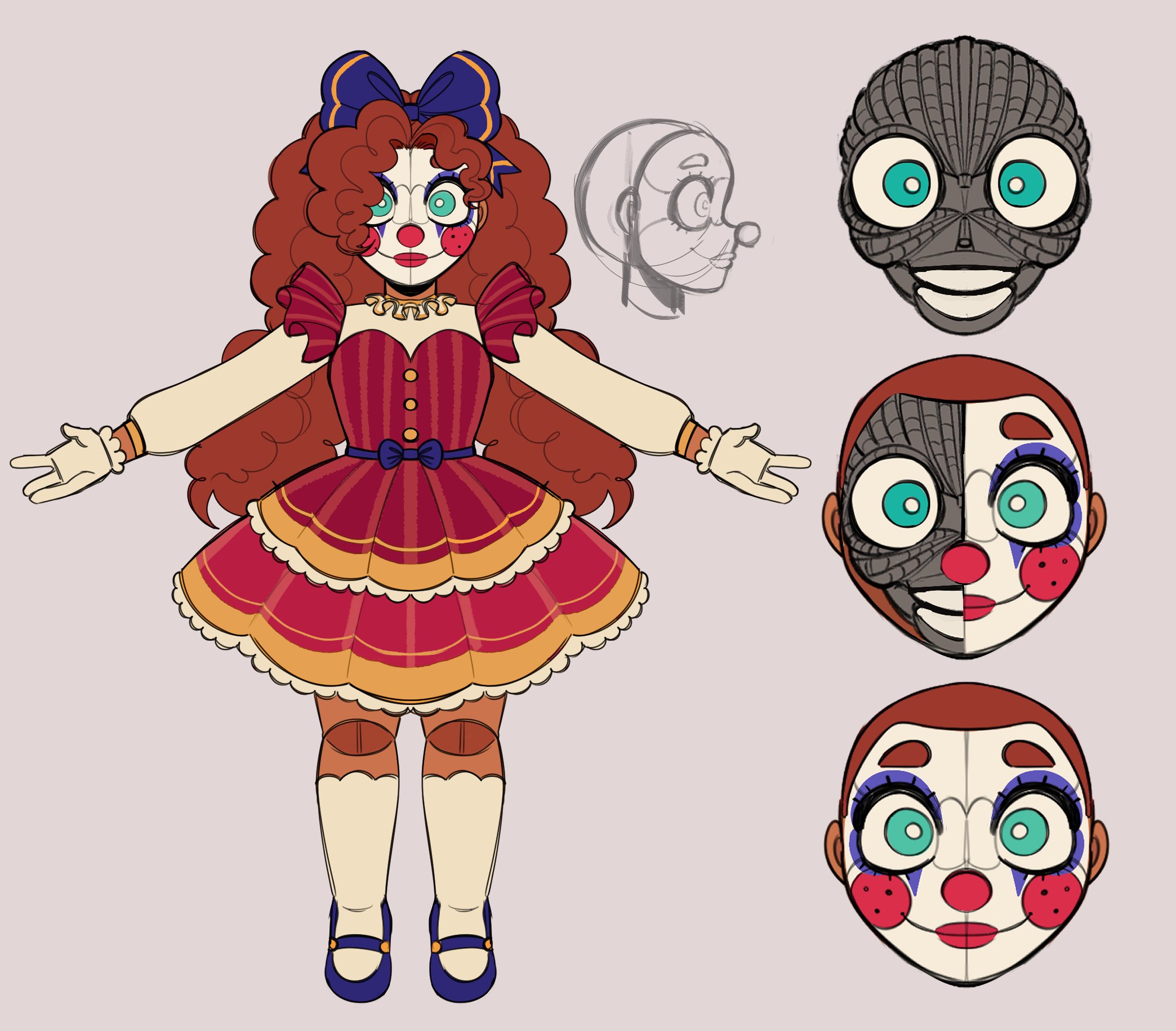 🤡craftstore🤡 (COMMISSIONS OPEN) على X: Abby #fnaf #cirusbaby   / X