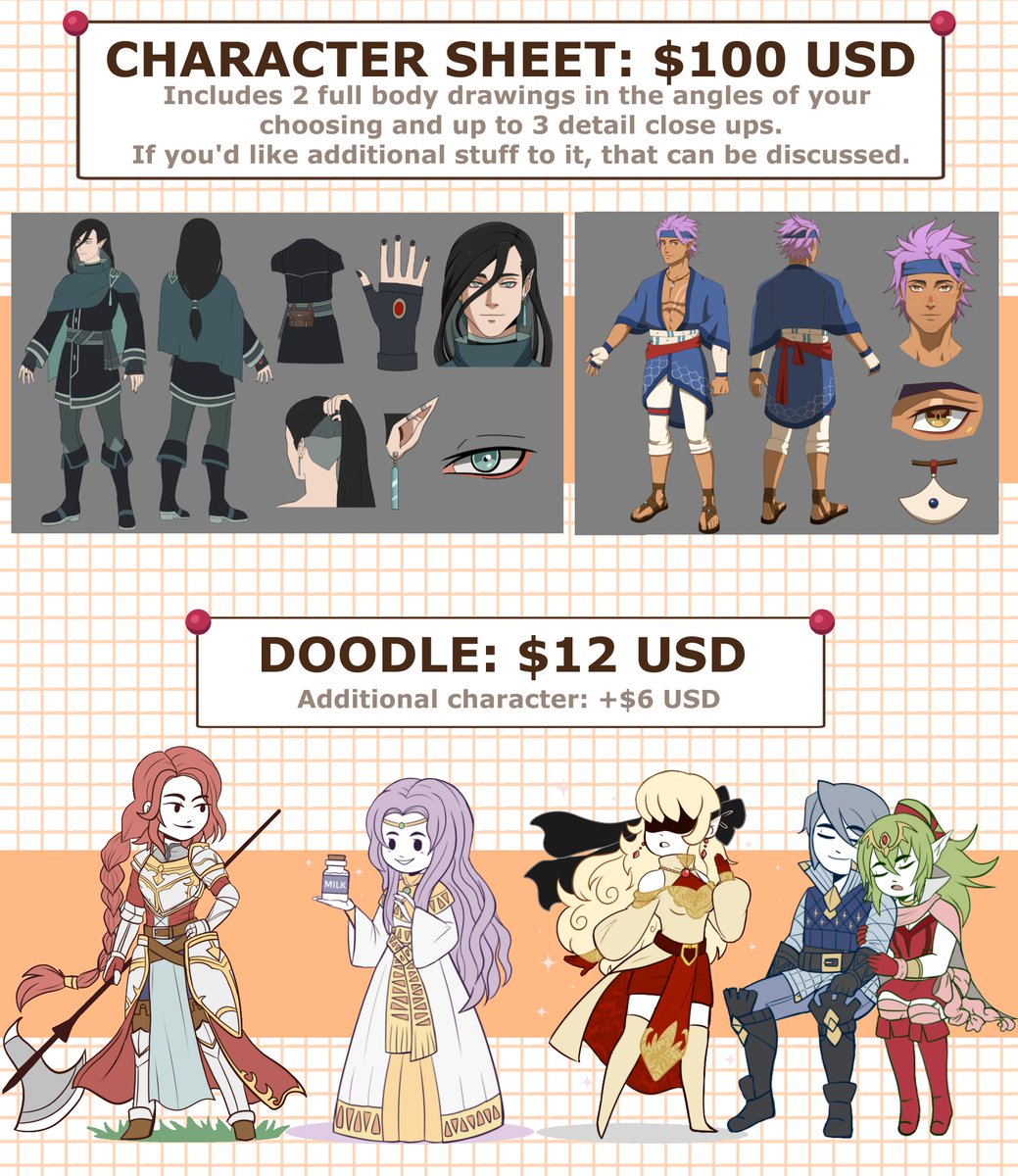 TerrifiedMouse's tweet image. Updating my old art comms sheet. If there are any questions, feel free to message me and I'll try my best to reply! Also, I'll be testing out another comm type that you can check in the replies.