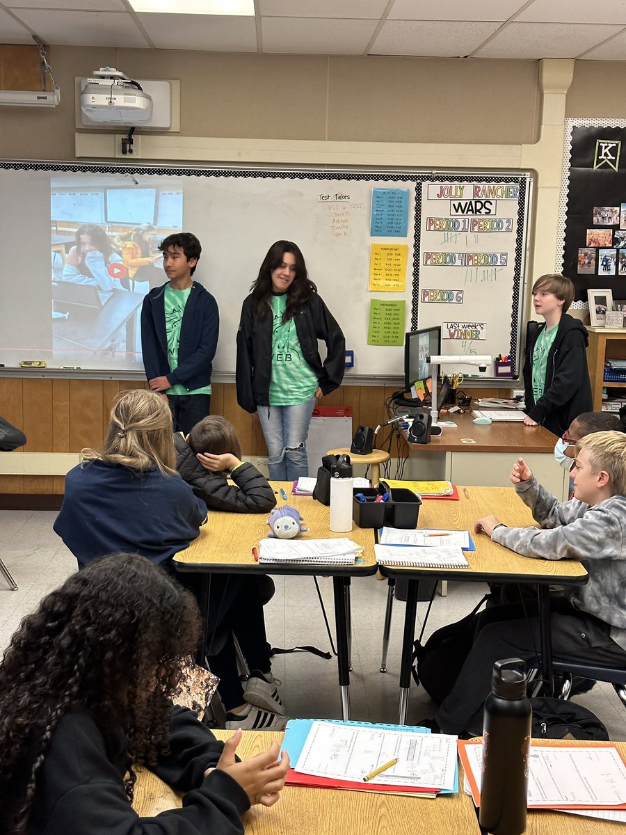 MrPerrymanBAES's tweet photo. Our #WEBLeaders doing awesome work mentoring 6th graders about campus expectations & creating goals for the new semester! @MustangsPHMS @MtDiabloUSD @BoomerangPrjct https://t.co/tpeOlP7LgD