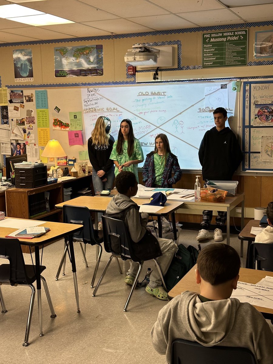 MrPerrymanBAES's tweet photo. Our #WEBLeaders doing awesome work mentoring 6th graders about campus expectations & creating goals for the new semester! @MustangsPHMS @MtDiabloUSD @BoomerangPrjct https://t.co/tpeOlP7LgD
