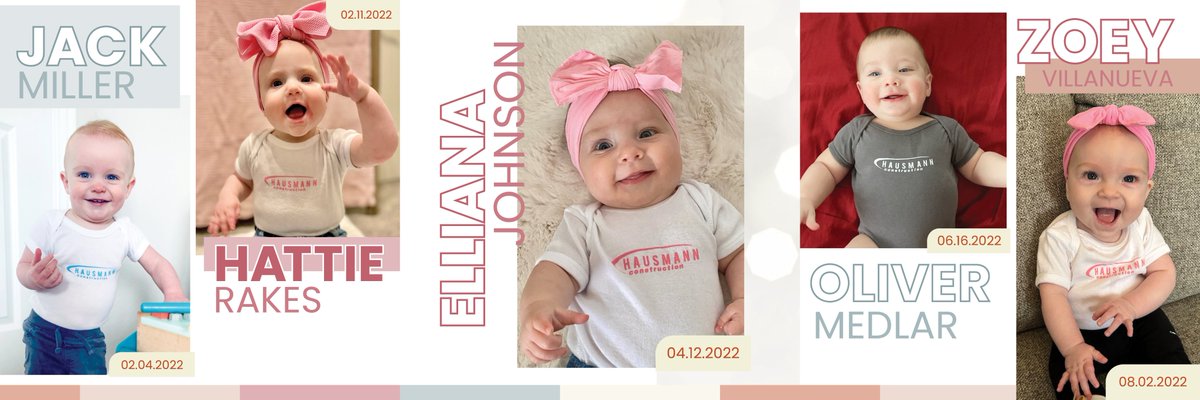 BuildHCI's tweet photo. We might be biased, but the 2022 Babies of Hausmann are pretty sweet!
.
.
.
#buildhci #hausmann #babiesofhausmann https://t.co/zdPjqGEZQI