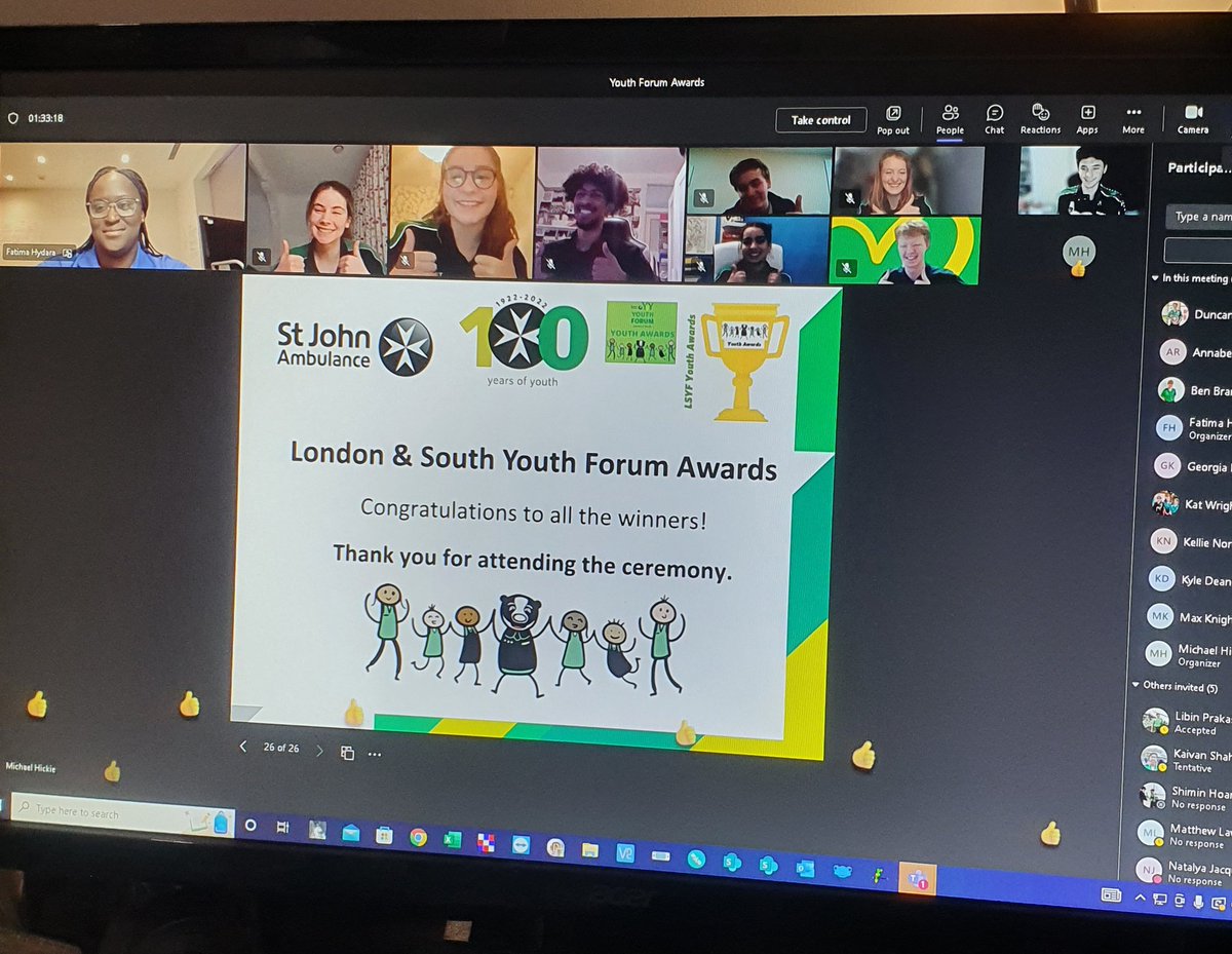 SJA London and South Youth Forum (@sja_lsyf) on Twitter photo #AskMe how we are celebrating our young people!
Today was the London and South Regional Youth Forum Awards Ceremony, and we are so proud of all of the young people in our region!
Well done to you all!
<a href="/SJAYouthEng/">St John Youth England</a> #amazingLSYF #AskMe how we are celebrating our young people!
Today was the London and South Regional Youth Forum Awards Ceremony, and we are so proud of all of the young people in our region!
Well done to you all!
<a href="/SJAYouthEng/">St John Youth England</a> #amazingLSYF