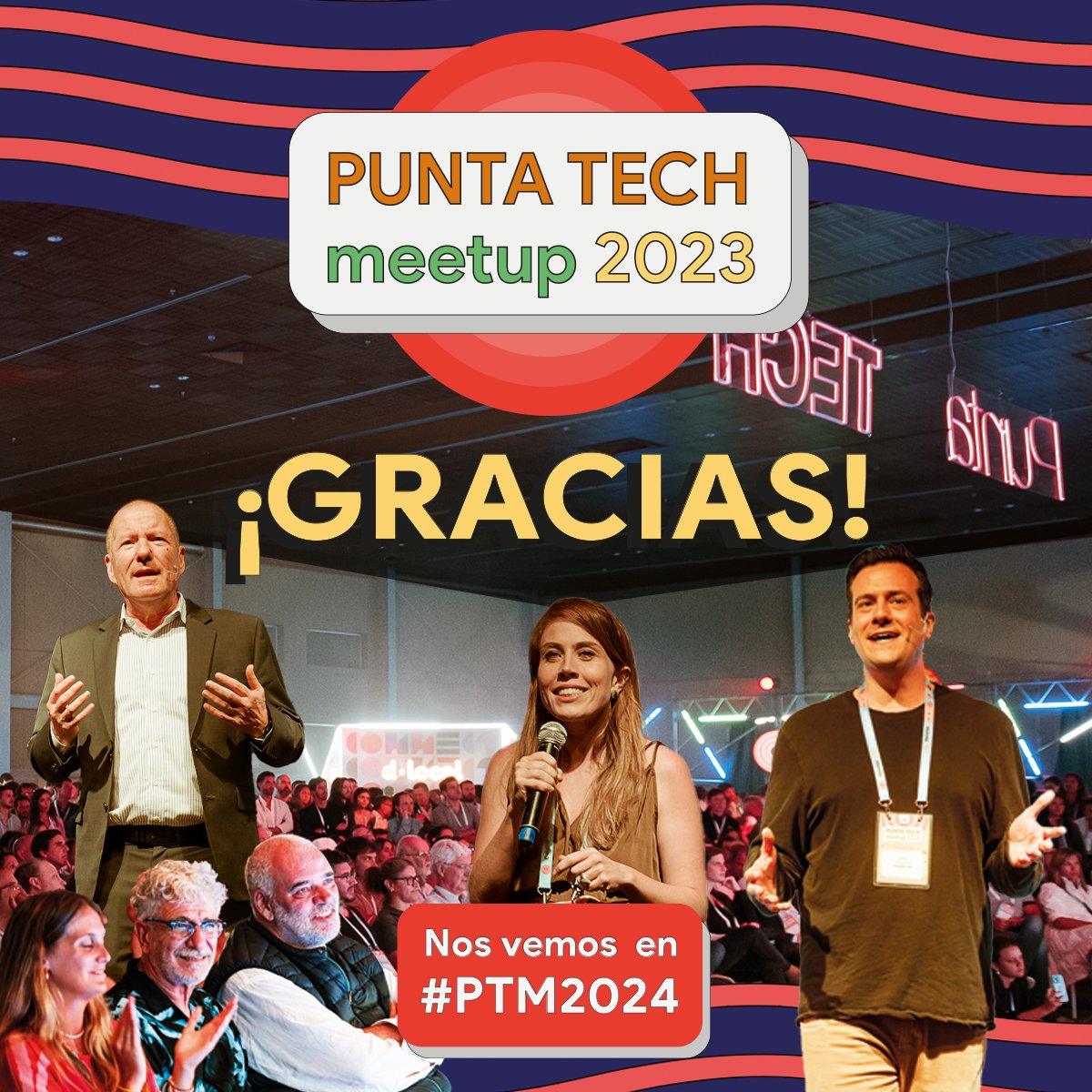 PuntaTech's tweet photo. ✨ G  R  A  C  I  A  S   x   1 5 ✨

A quienes asistieron y son nuestra comunidad. 🫂
A Sergio y Pablo, por iniciar este camino.🚶‍♂️
A Lucero, por alumbrar.💫
A los sponsors, por confiar.🙌
A quienes hicieron posible Punta Tech. 💞

Y a ustedes, por siempre estar.💙🌐
#PTM2023 https://t.co/L1kd3hyeNz