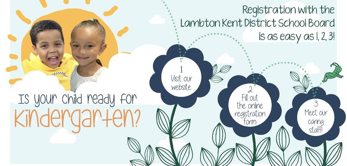 On Thurs Feb 2nd from 4:00-7:00 pm &amp; Fri Feb 3rd from 9:00-3:00 pm we invite parents and guardians to our EAST LAMBTON site where the Brooke Central Team will be ready to support registration for students ready to attend FDK in September of 2023! We can't wait to see you! #lkdsb