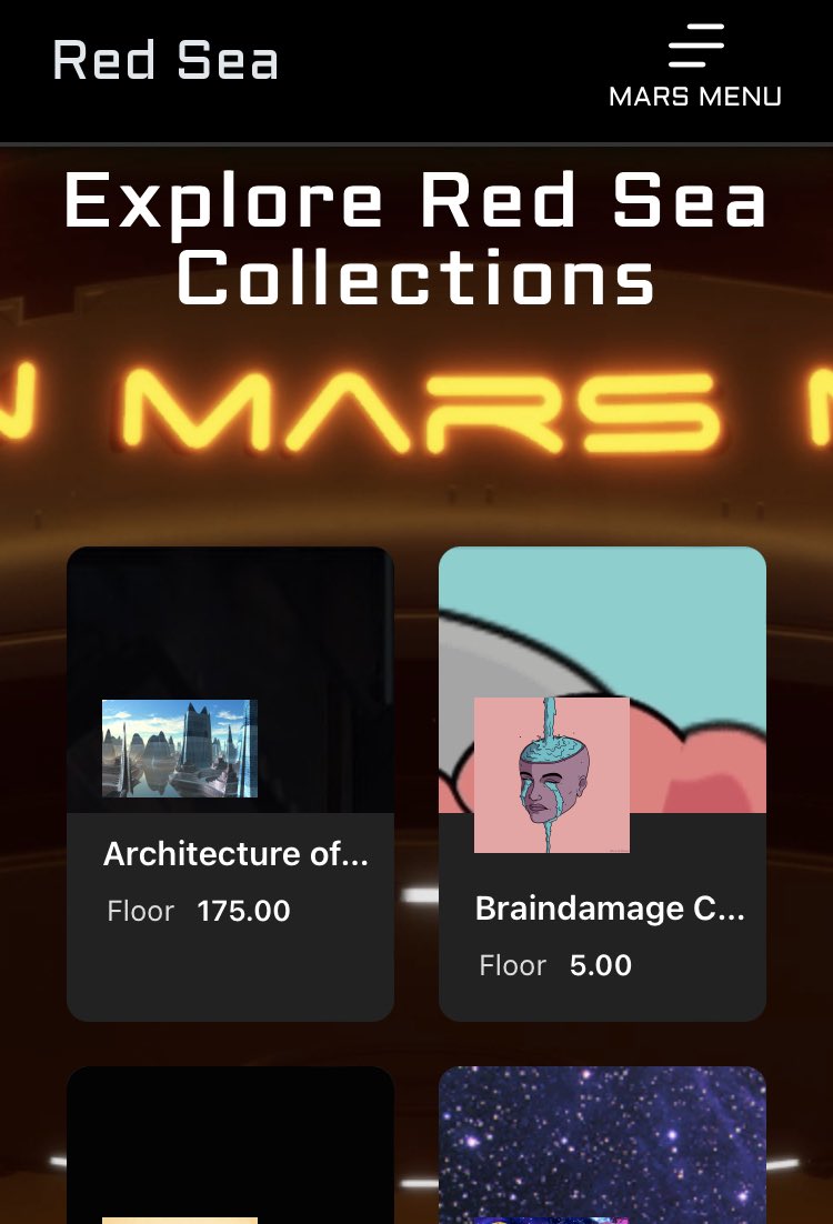 🔥🔥HUGE ANNOUNCEMENT🔥🔥

Introducing…..

RED SEA NFT MARKETPLACE (V1 BETA)

Red Sea link cro.apps.alphaape.net

✅Cross chain capability 
✅Supports 3D NFTs
✅NFT marketplace 
✅Create collections
✅Create NFTs
✅FREE Mints
✅Join and create a profile