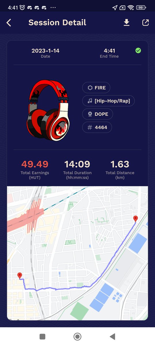 hieNFTgames's tweet image. 真夜中ウォーキン🦇
#APEmove 139日目
#Gritti 34日目
#HibikiRun 3日目
雨なので10分ほど早めに撤退☔