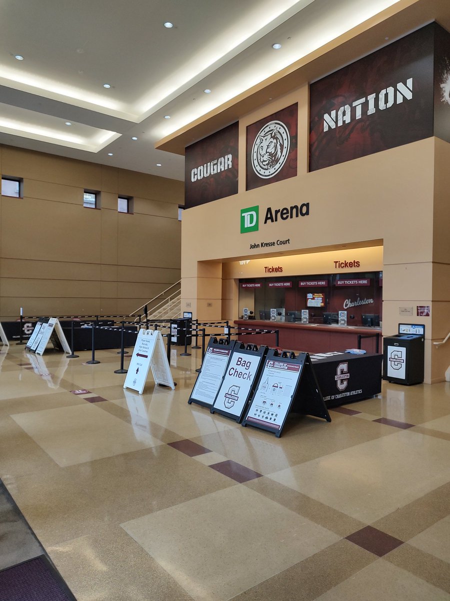 On this #FacilityFriday we are busy getting ready for a #SoldOutSaturday @CofCBasketball  vs Elon. 
Keep The Six rocking all weekend long with 3 basketball games this weekend!