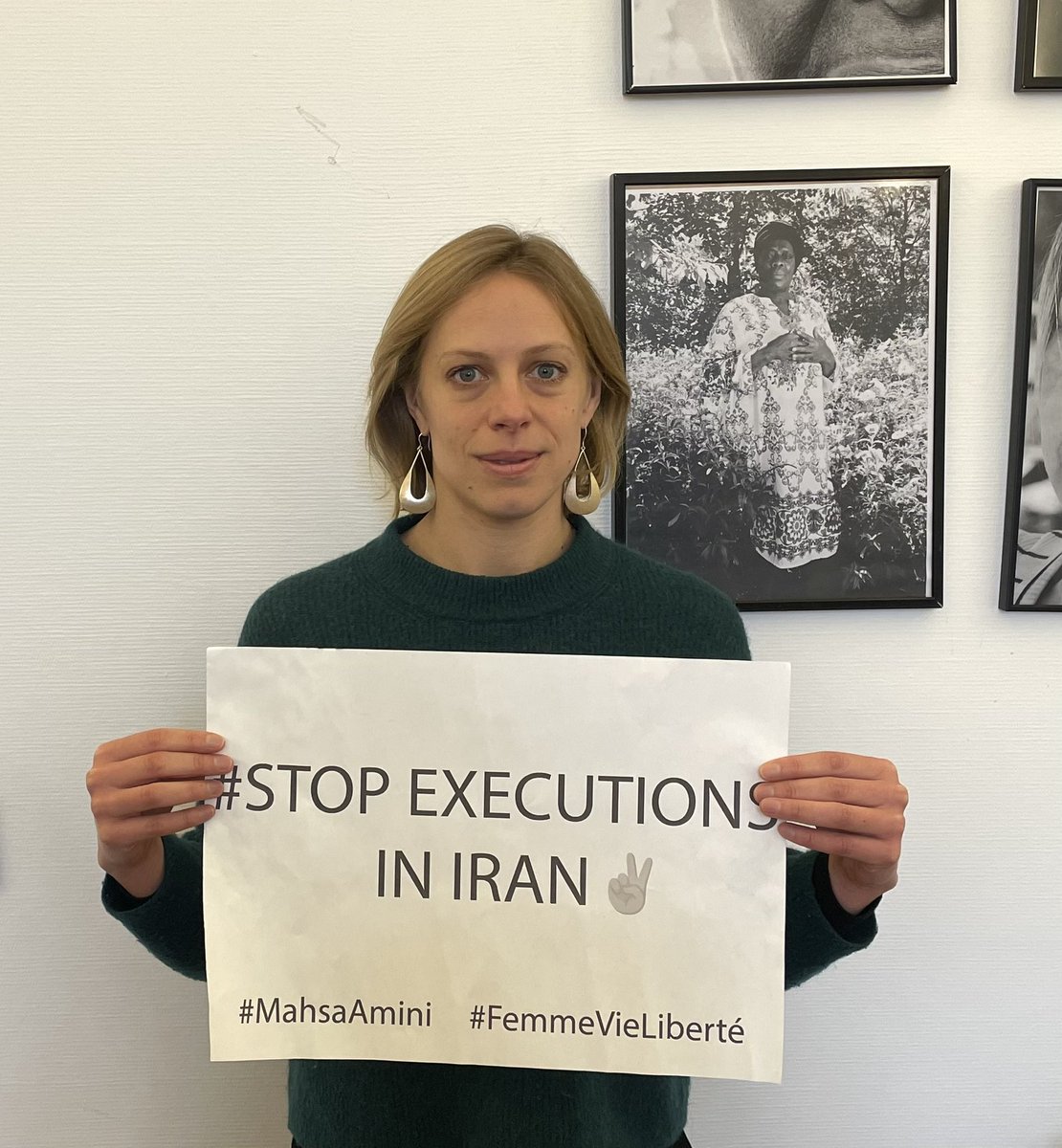 .@anneclaire_boux adjointe à la Maire de #Paris demande annulation condamnation à mort et Liberation immédiate #MohamadBroghani #MohammadGhobadlu et de tous les detenuEs politiques #StopExecutionsInIran #IranRevolution