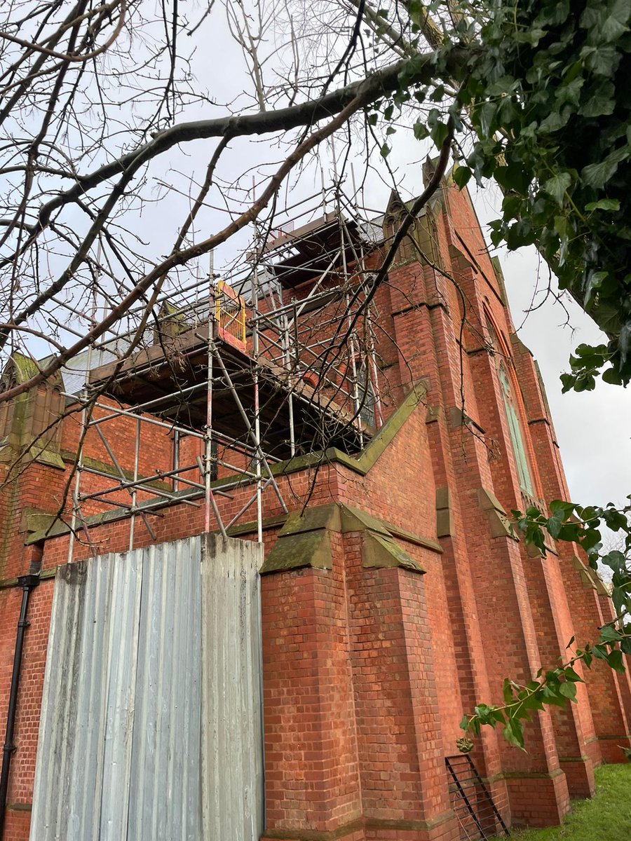 Church today for a gang of lads. Great job as always. C I sheeted for protection and prevent people climbing the church.