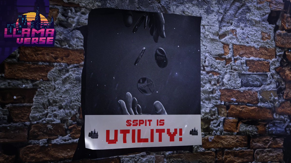 There will come a time when the chant echoes through the streets, all will hear the cry...

" $SPIT is utility! "