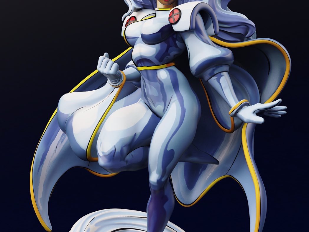 SyBlake1's tweet photo. One of my fave characters to model in the varying styles and costumes this is the #marvelvscapcom version, which is probably one of my faves #storm #xmen90s #marvelfigurines #marvel https://t.co/kgBHq1kyAQ