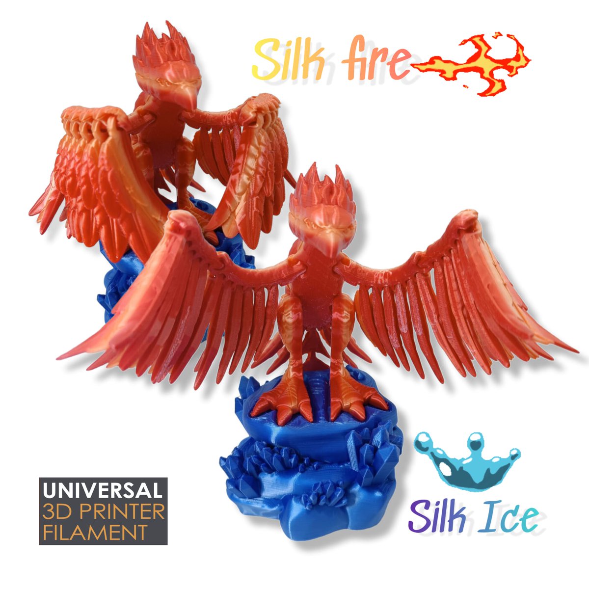 xyzfilaments's tweet photo. Ya en nuestra categoría Multicolor, los nuevos PLA Seda Multicolor Hielo❄️ y Fuego🔥 #Universal3df
https://t.co/yxNuyXI8hR
STL @Cults3D @FlexiFactory
#xyzfilaments #cults3d #rainbow #fire #ice #impresion3d #3despaña #impresora3d #3dprinters #3dprinting #impression3dfrance https://t.co/OtazAAJcRs