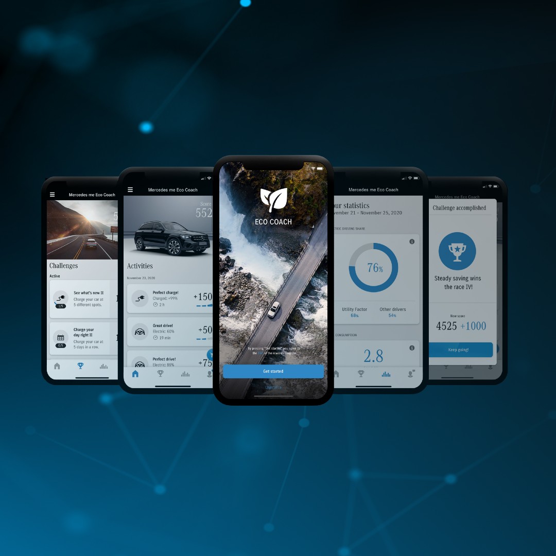 GrupoDitram's tweet image. Si tienes un Mercedes-Benz híbrido enchufable o totalmente eléctrico, la aplicación #EcoCoach se convertirá en un imprescindible para ti, y es que con ella podrás conocer al detalle el estado de tu 🚘🔋🔌