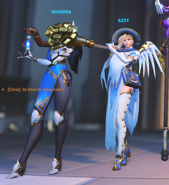 Niandra_'s tweet photo. this mercy just mike wazowski'd me wtf https://t.co/etxPuYmT2j