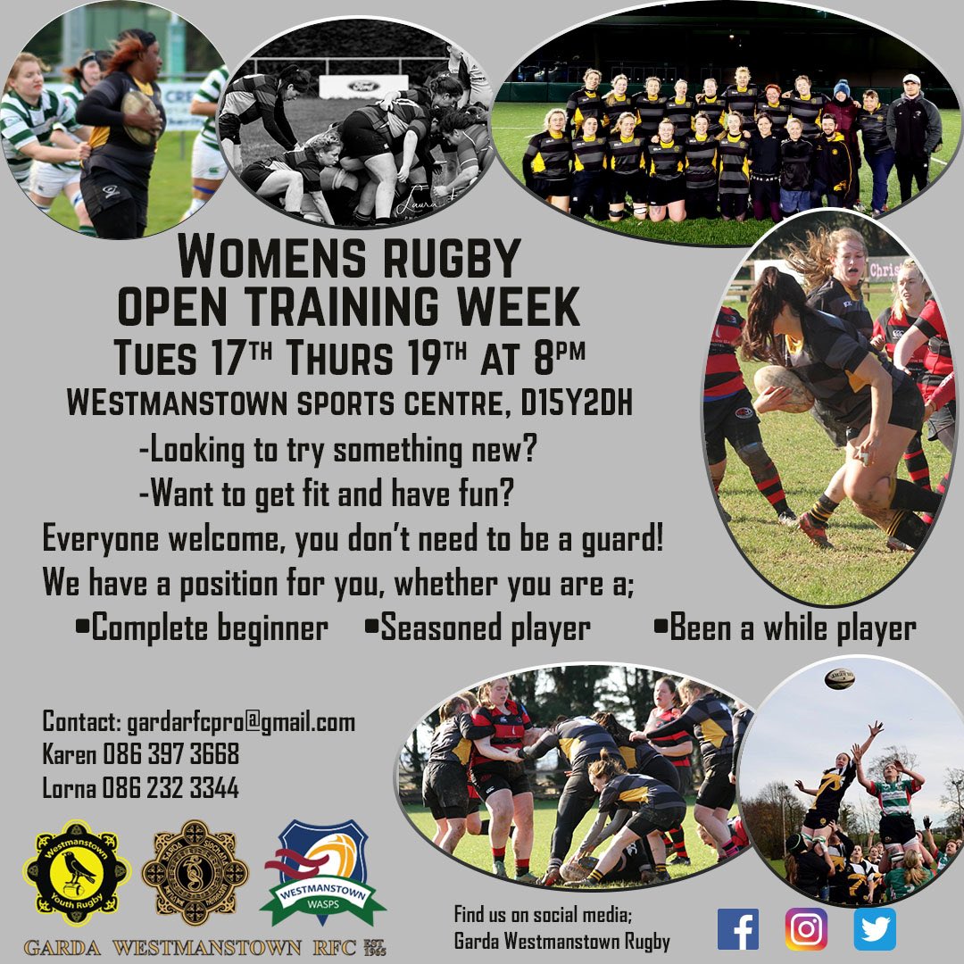 WomensGRFC's tweet photo. Looking to try something new for the New Year? 
Our ladies are having open training sessions on Tues 17th and Thurs 19th January at 8 pm. 
Everyone welcome, no experience needed, come along and Give It A Try. https://t.co/VHgAqVM9ol