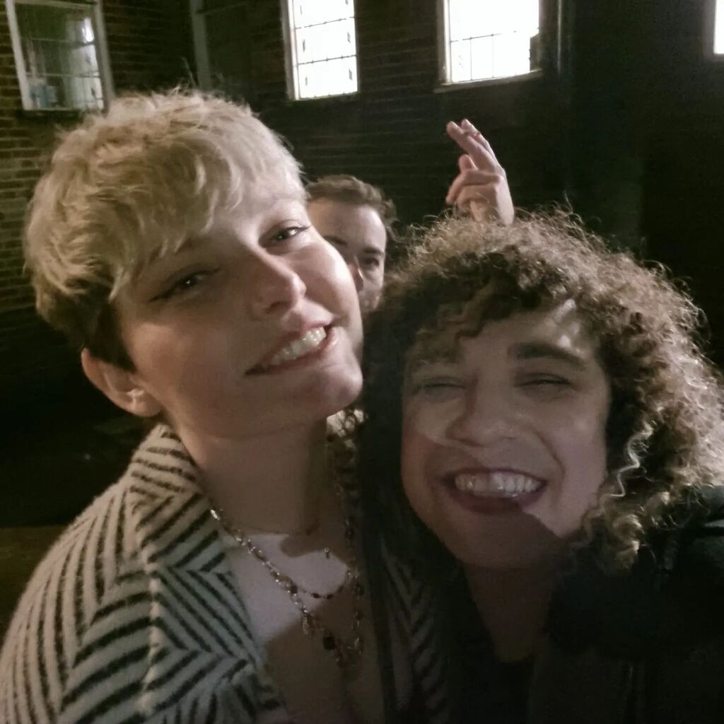 CtyWez's tweet photo. I just found this photo I have exactly zero memory of from last Friday but I love it 👌 @helenwardthorpe https://t.co/EwtJA6Gn0O https://t.co/sdccr6Mfhm