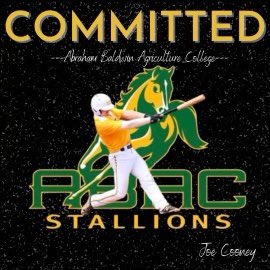 Congratulations to senior outfielder <a href="/Joecooney_7/">Joe Cooney</a> for his commitment to further his academic and athletic career at Abraham Baldwin Agricultural College. #ponyup #LionStrong