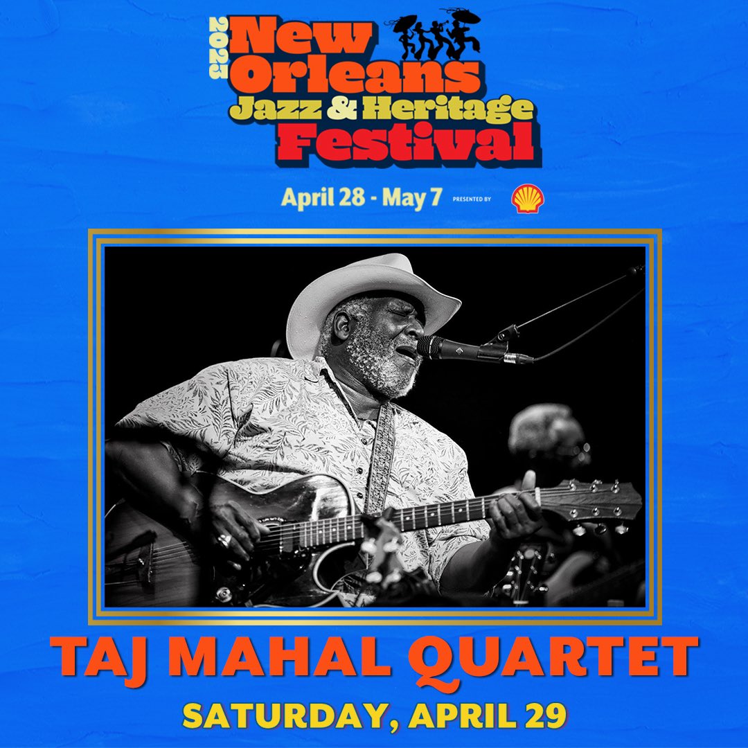Yo! Big Easy!!
Yo! <a href="/JazzFest/">New Orleans JazzFest</a>! Longtime no hear, no see!
I’ll be rill glad to be back in town, groovin with sound n’ chowin’ down!
A’ight dah’lin!!!!
Bullets &amp; Rice!!!👍🏽😃🎶

Peace 
Taj