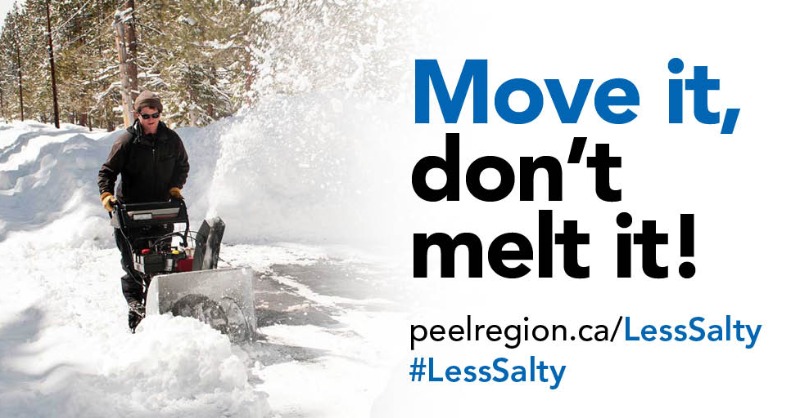 regionofpeel's tweet photo. Winter Weather Tip: Move it, don’t melt it! – Avoid ice build-up and reduce salt usage by clearing snow from driveways and walkways as soon as possible. #LessSalty
Click below for more tips 👇