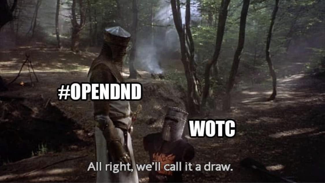 WotC be like... #OpenDnD #OSR #DnDone #DnDBegone #TTRPG