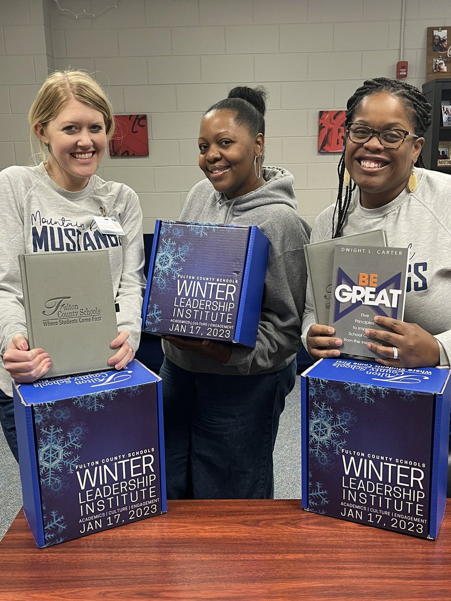<a href="/MPE_Mustangs/">Mountain Park ES</a> leadership is ready for WLI23!  Thanks for the swag! <a href="/FCSPLLD/">FCS Prof. Learning & Leadership Development</a> <a href="/FultonCoSchools/">FultonCountySchools</a> #FCSWLI23 <a href="/MGantenbein_MPE/">Michelle Gantenbein</a> <a href="/APRuben_MPE/">Tarnisha Ruben</a>
