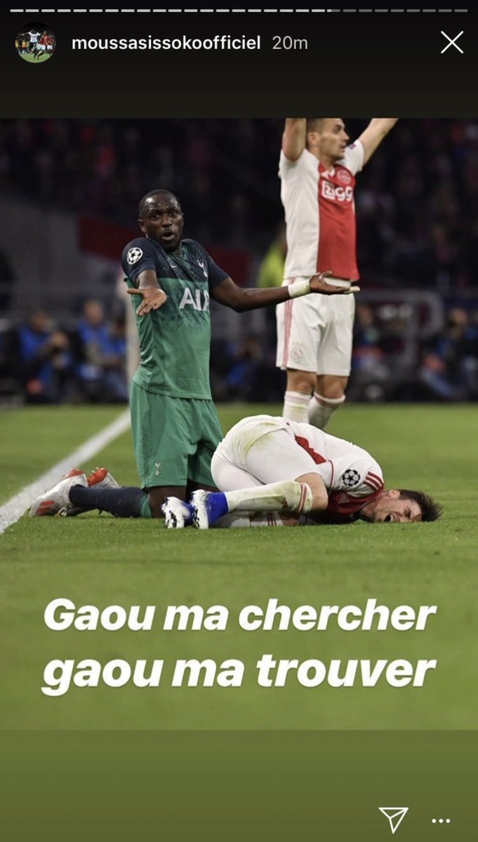 Bartotty's tweet photo. Les story de Sissoko c’était vraiment des classiques https://t.co/e2IHbLmBme
