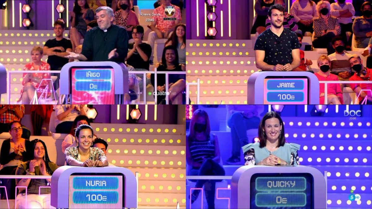 #ConcurStories427 Concursantes De 
<a href="/altatensioncon/">Alta Tensión</a>

-Iñigo
-<a href="/jmunaret5/">Jaime Munaret Ripoll</a>
 -Nuria
-<a href="/CrisQuicky/">Quicky ⚡💡</a>