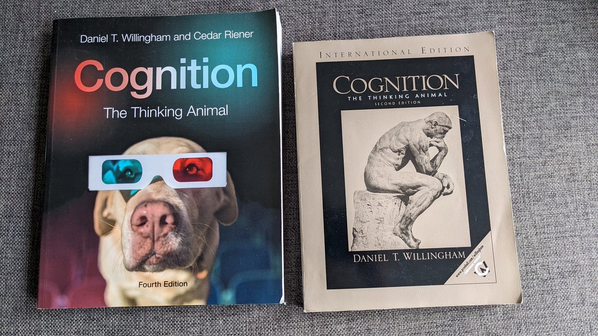 Would anyone in the UK like to have a copy of Cognition by <a href="/DTWillingham/">Daniel Willingham</a> for free? I will even pay for shipping it! I will be sending the 2nd edition and not the 4th one of course 😬 #education #edutwitter