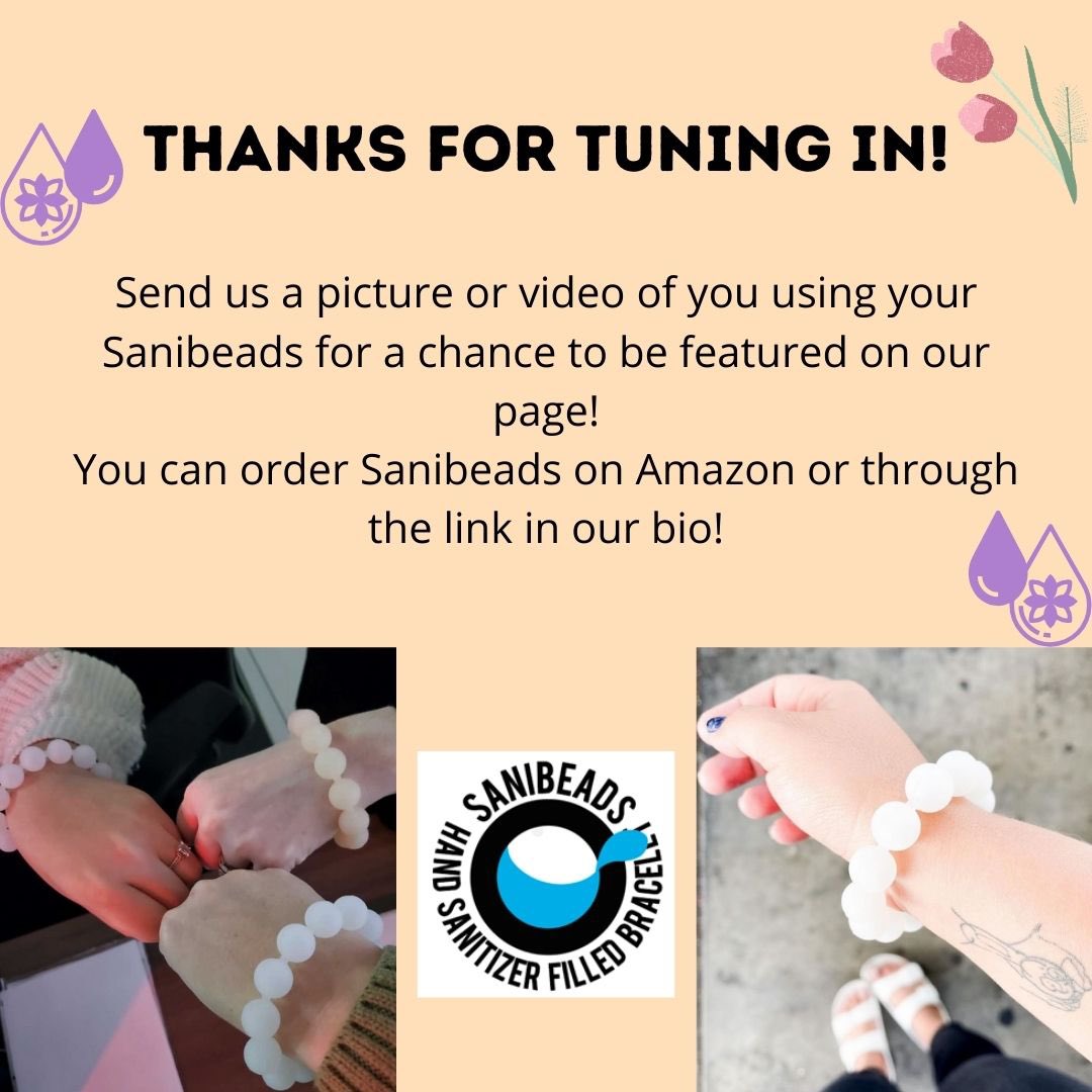 SaniBeads's tweet photo. Sanibeads can be used for more than just hand sanitizer!
 
The bracelets can also serve as a carrier for liquids like essential oils!
 
Try it out today and send us a pic or video of how it goes! 🤍✨ https://t.co/XZ8VsDMf4Q