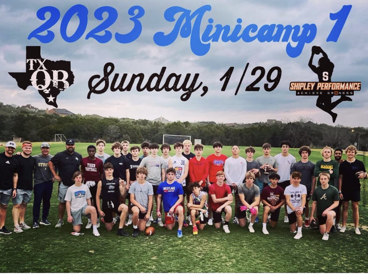 First mini camp of the year is Sunday Jan 29th! Come out and sharpen your skill set. Middle School is from 1-3pm and High School is from 4-6pm. Message me and I’ll send you the wide receiver sign up link!