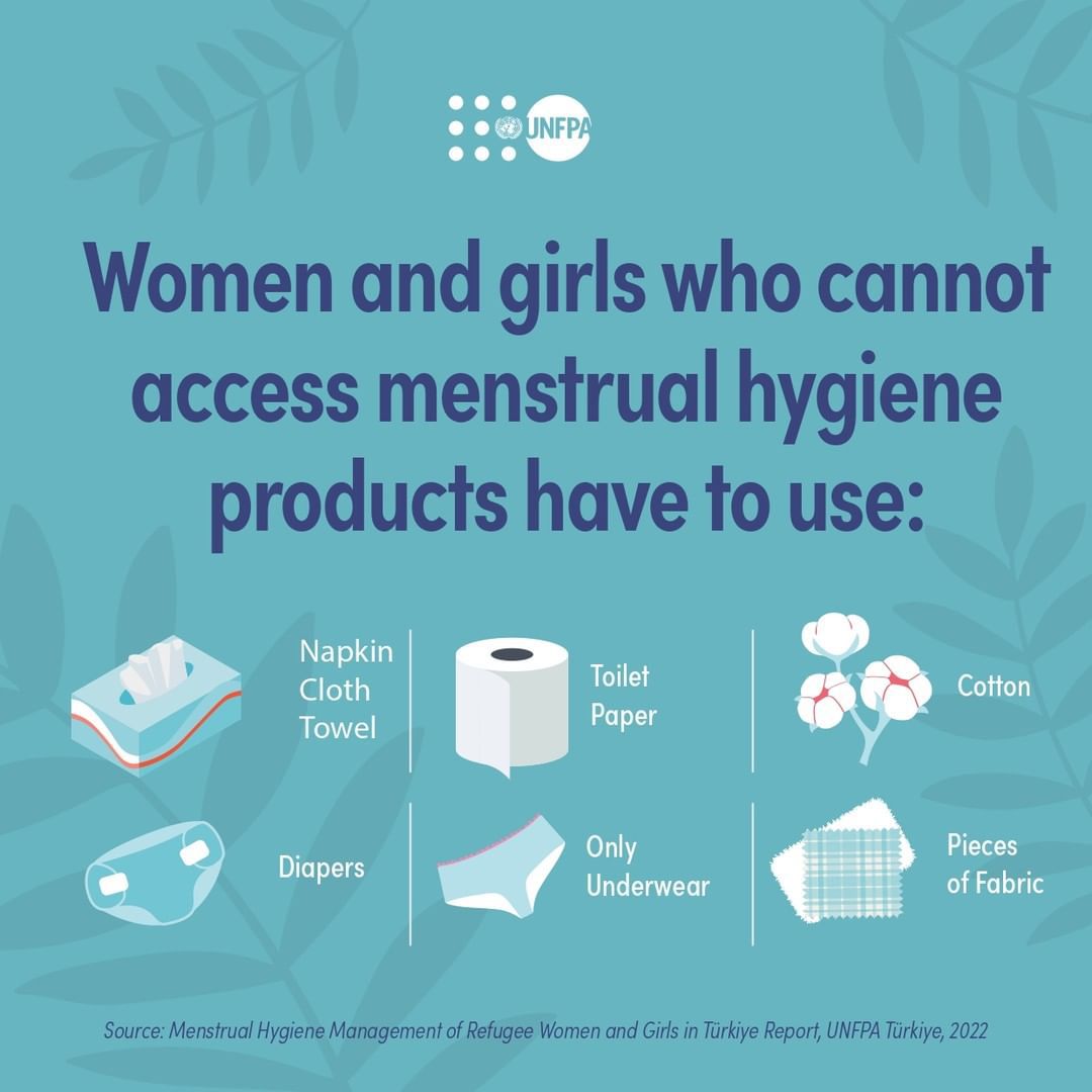 Millions of women &amp; girls are unable to afford menstrual products.

They are often forced to use toilet paper, pieces of fabric or other inadequate materials. 

<a href="/UNFPA/">UNFPA</a> is working to ensure everyone can access affordable menstrual products. unf.pa/msh