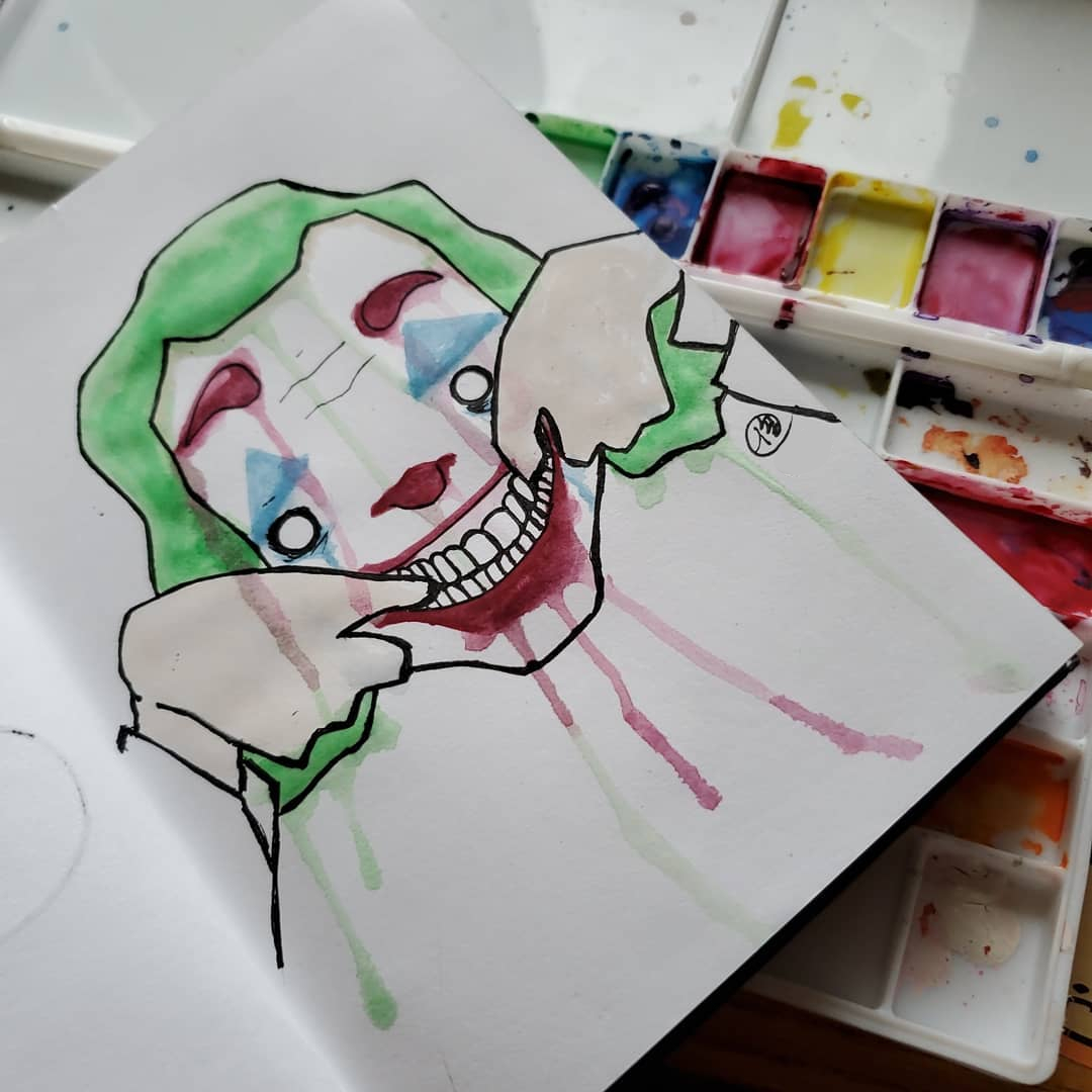 "The worst part of having a mental
illness is people expect you to behave as if you don't."
-Joker

#fanart #joker #thejoker #dccomics #art #illustration
#watercolorart #inkdrawing #makingcomics #artists
#amwriting #amreading #webcomics #webtooncanvas
#opportoonity