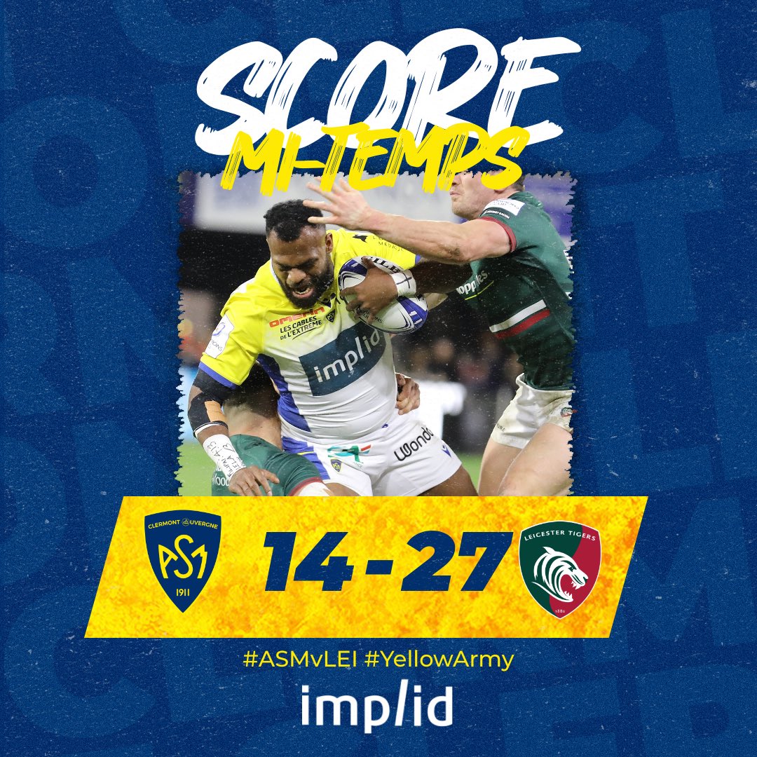 clermont leicester en direct
