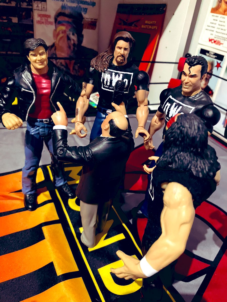 #meangeneokerlund telling off @EBischoff whilst interviewing @RealKevinNash #scotthall and @TheRealXPac #nWo