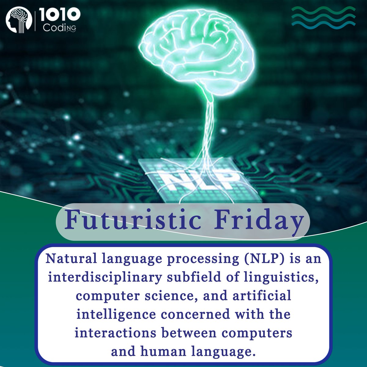 1010Coding's tweet photo. Natural language processing strives to build machines that understand and respond to text or voice data—and respond with text or speech of their own—in much the same way humans do.
#1010Coding #programming #learning #FuturisticFriday #AI #NLP #coding https://t.co/zeT1oBhmLq