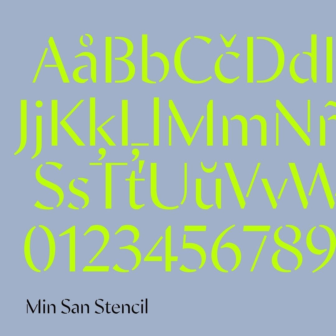 Check out <a href="/typeji/">Typeji</a>’s new font release!

Min Sans Stencil 0.1.

#femmetype #typedesign #typeface #typefacedesign #font #fonts #typedesigner