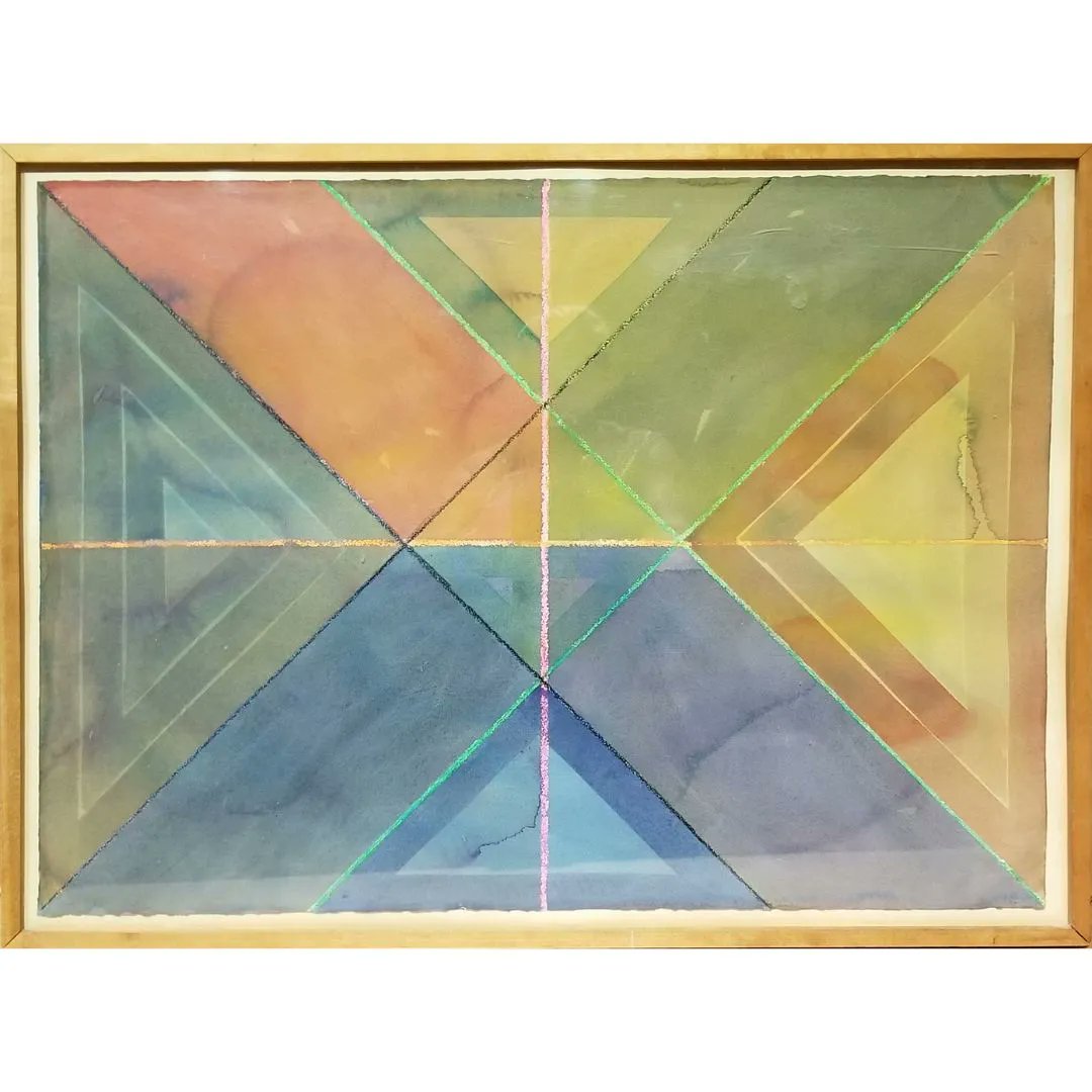 We are currently preparing for our upcoming exhibition 'Lines'. Open from January 21st to March 18th! 
Image: Johnston, W. Medford, 'Workday X Series', 1974, Paint, Acrylic, Crayon On Paper, 24.5 x 32 inches framed
Gift of Natalie Gemmill, from the estate of Genevieve Arnold